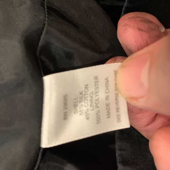 Pendleton Polka Dot Flared black and White Dot Skirt Silk  Sz 12 - Picture 3 of 4